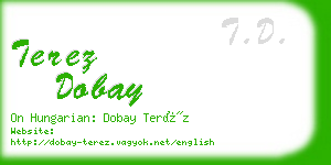 terez dobay business card